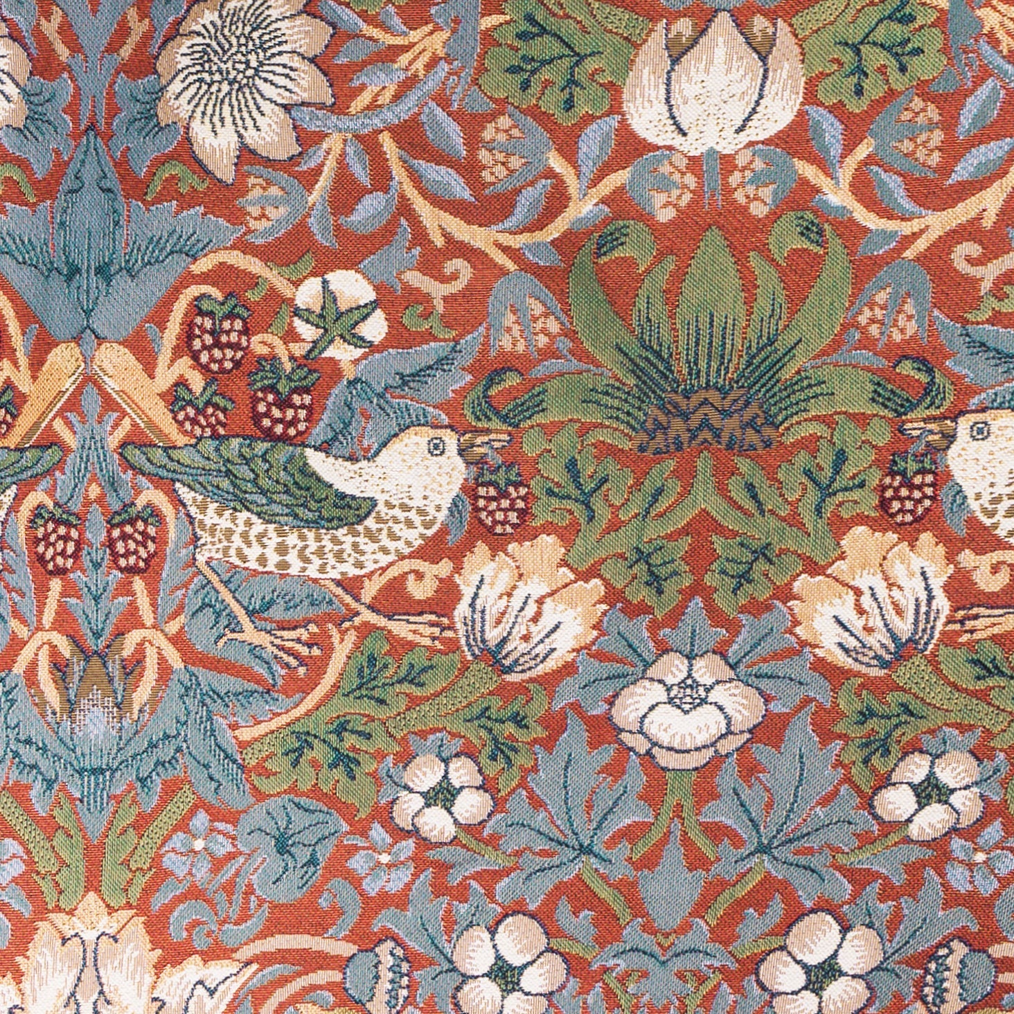 William Morris Strawberry Thief Red - Hobo Bag