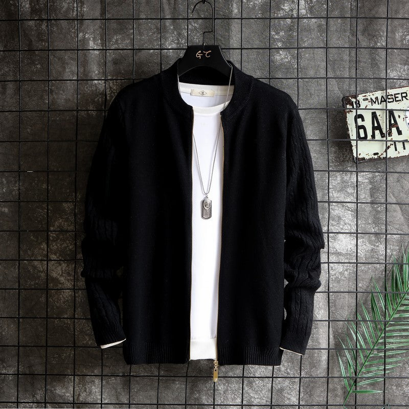 Autumn New Men's V-Neck Cardigan Sweater Coat