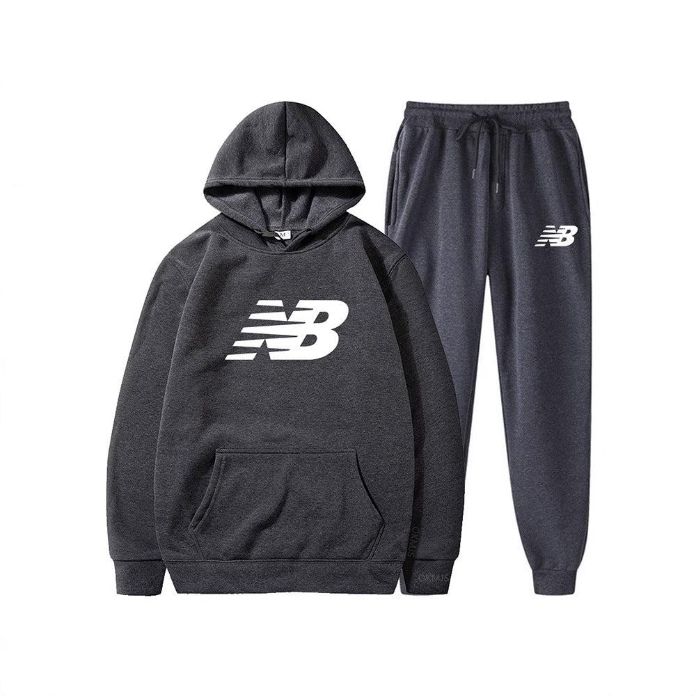 "Winter Unisex Trendy Loose Fit Sweatshirt Set – Casual Sportswear Long Sleeve Suit"
