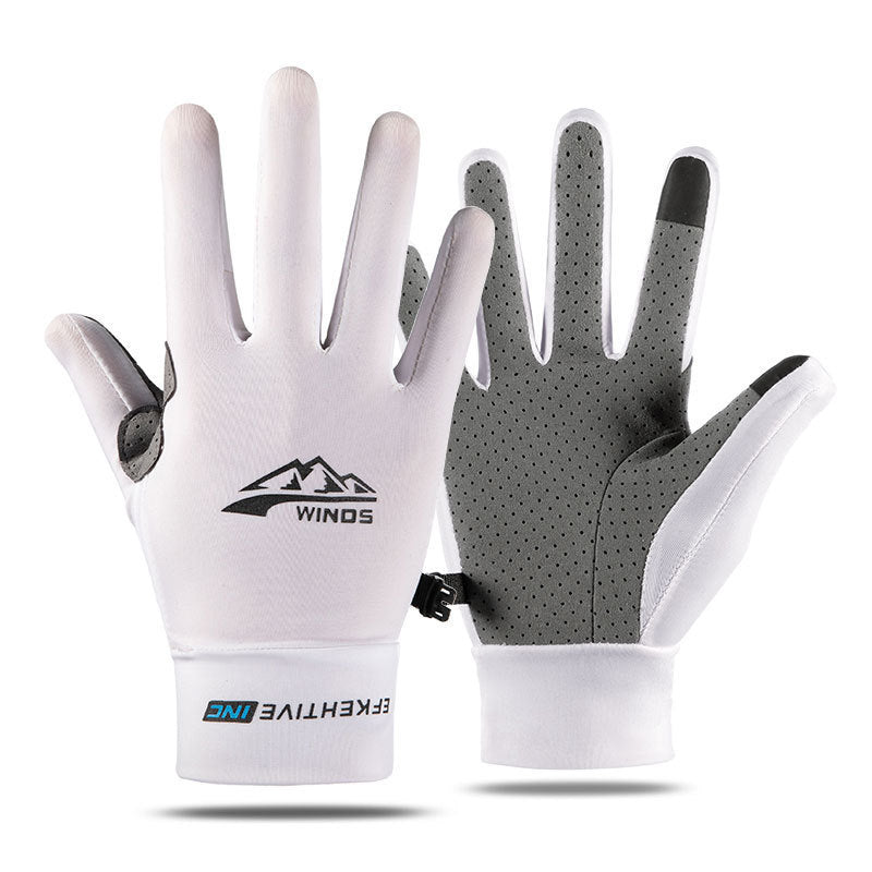 Summer Cycling & Fishing Gloves – Breathable Ice Silk Half-Finger Sport Gloves