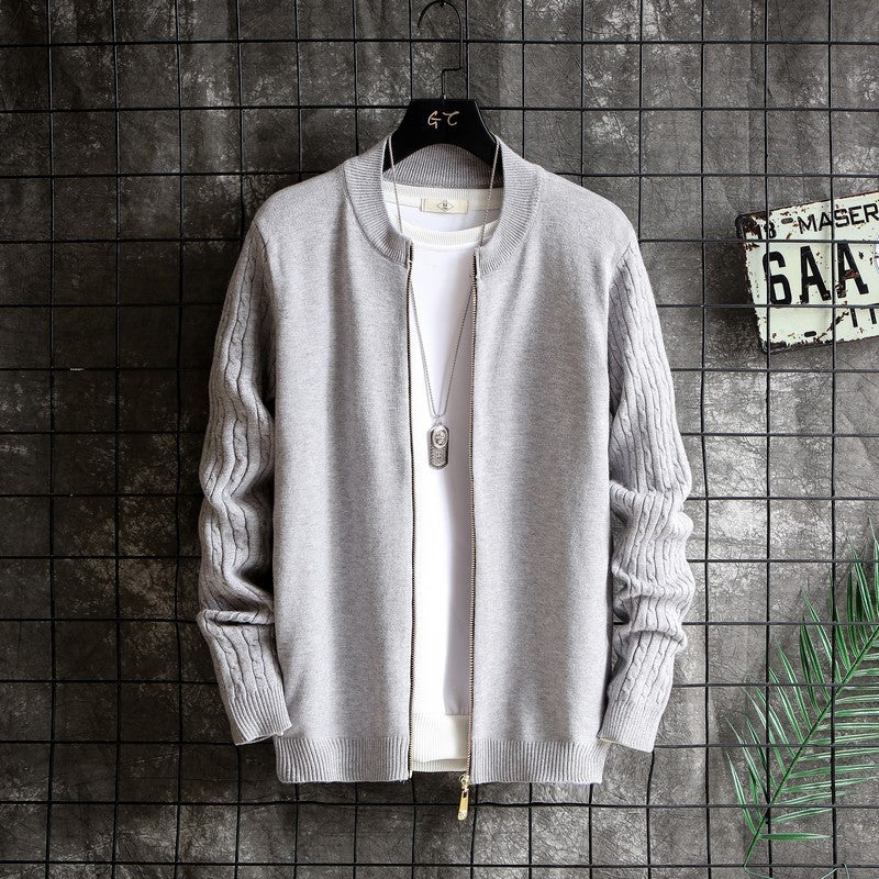 Autumn New Men's V-Neck Cardigan Sweater Coat